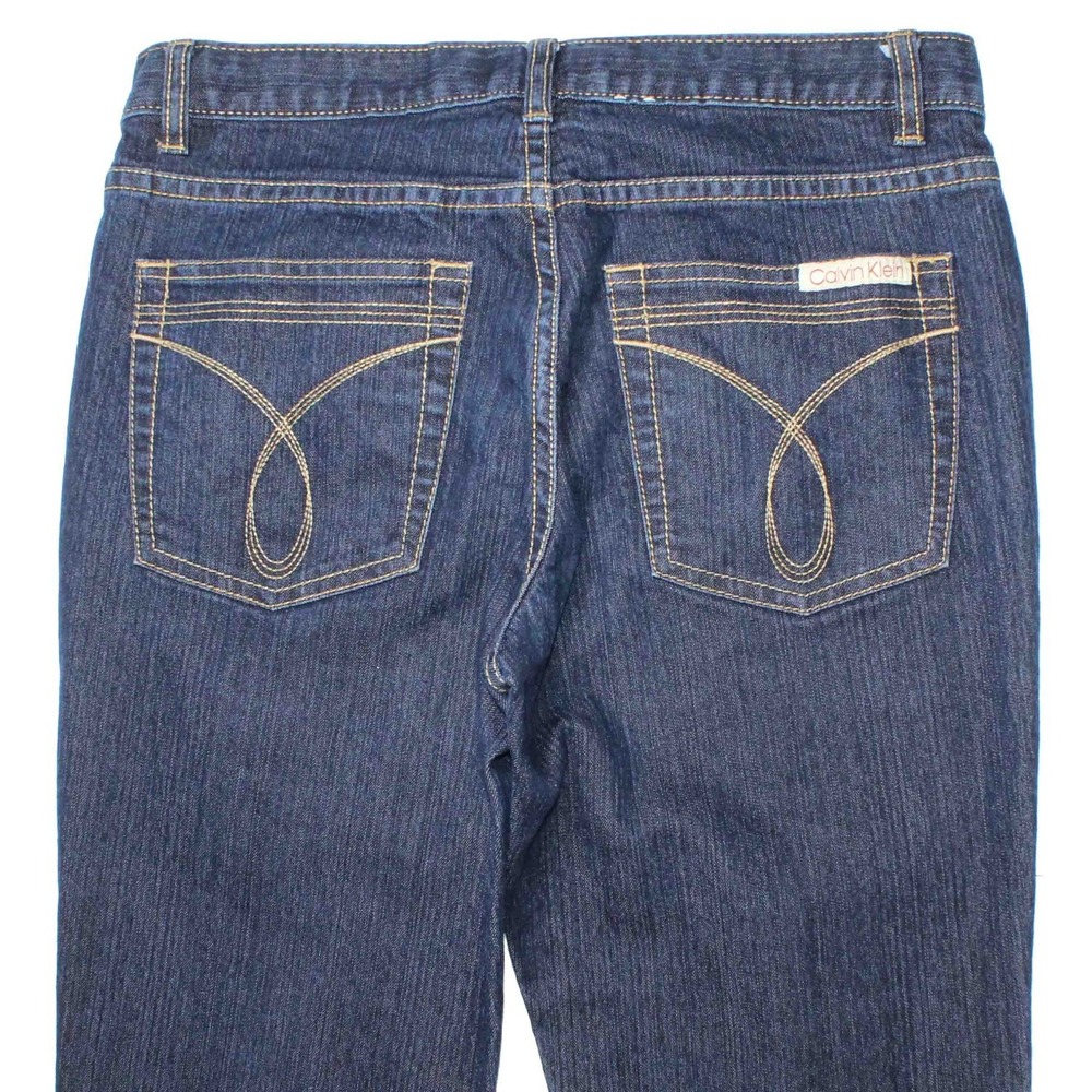 Calvin Klein Cotton Polyester Spandex Flare Jeans WG28A380 Womens Size 6 30 x 31 - Picture 5 of 8